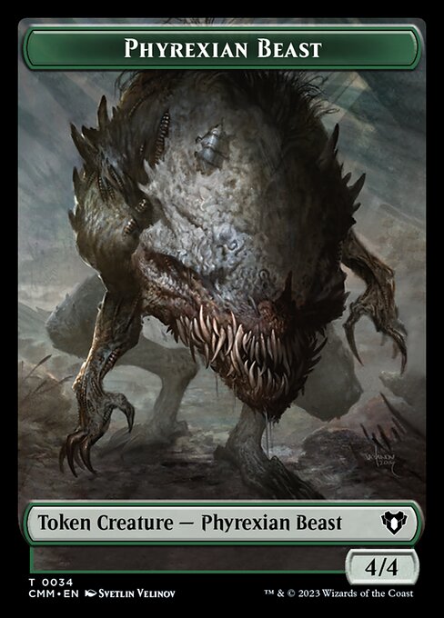 Eldrazi Scion // Phyrexian Beast Double-Sided Token [Commander Masters Tokens] | Tabernacle Games