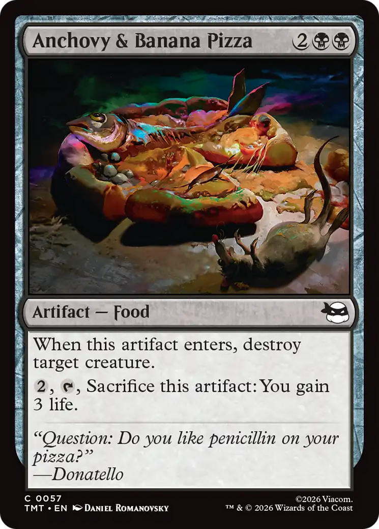Anchovy & Banana Pizza [Teenage Mutant Ninja Turtles] | Tabernacle Games