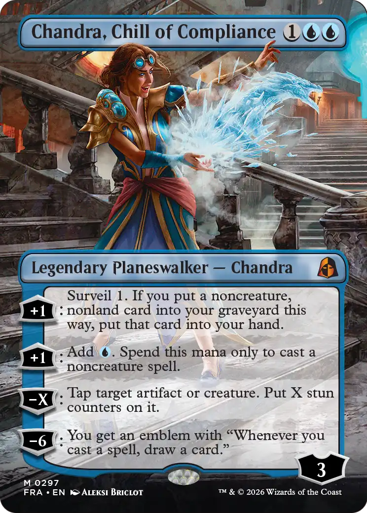 Chandra, Chill of Compliance (Borderless) [Reality Fracture] | Tabernacle Games