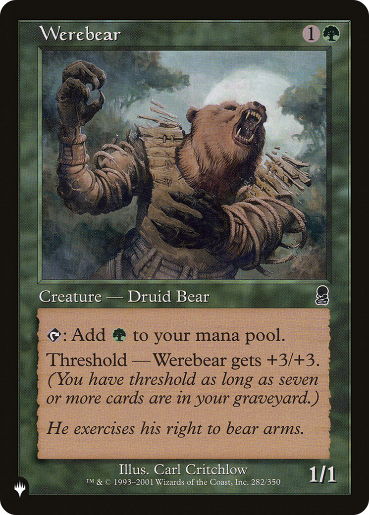 Werebear [The List] | Tabernacle Games