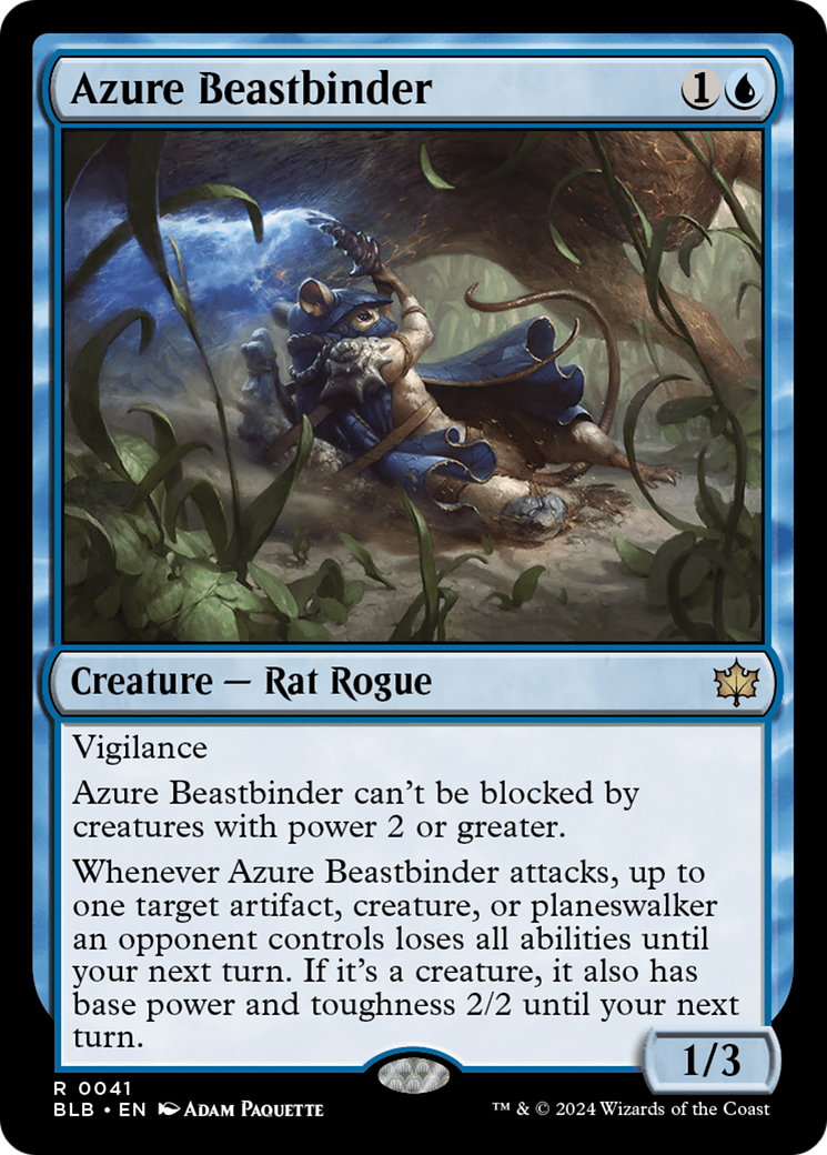 Azure Beastbinder [Bloomburrow] | Tabernacle Games