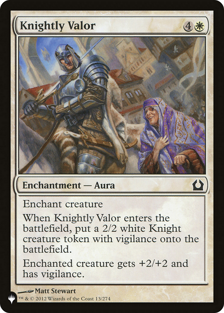 Knightly Valor [The List Reprints] | Tabernacle Games