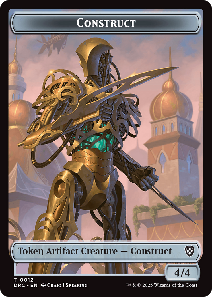 Construct // Beast (0011) Double-Sided Token [Aetherdrift Tokens] | Tabernacle Games