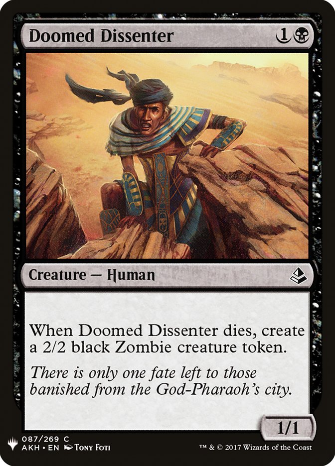 Doomed Dissenter [Mystery Booster] | Tabernacle Games