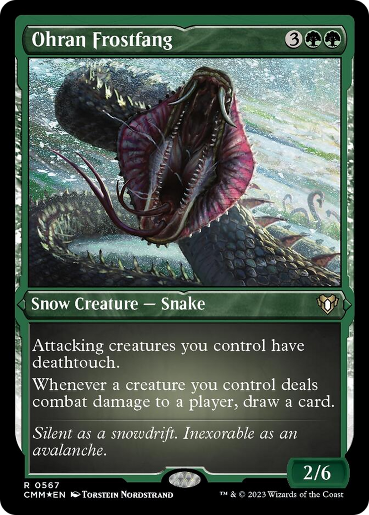 Ohran Frostfang (Foil Etched) [Commander Masters] | Tabernacle Games