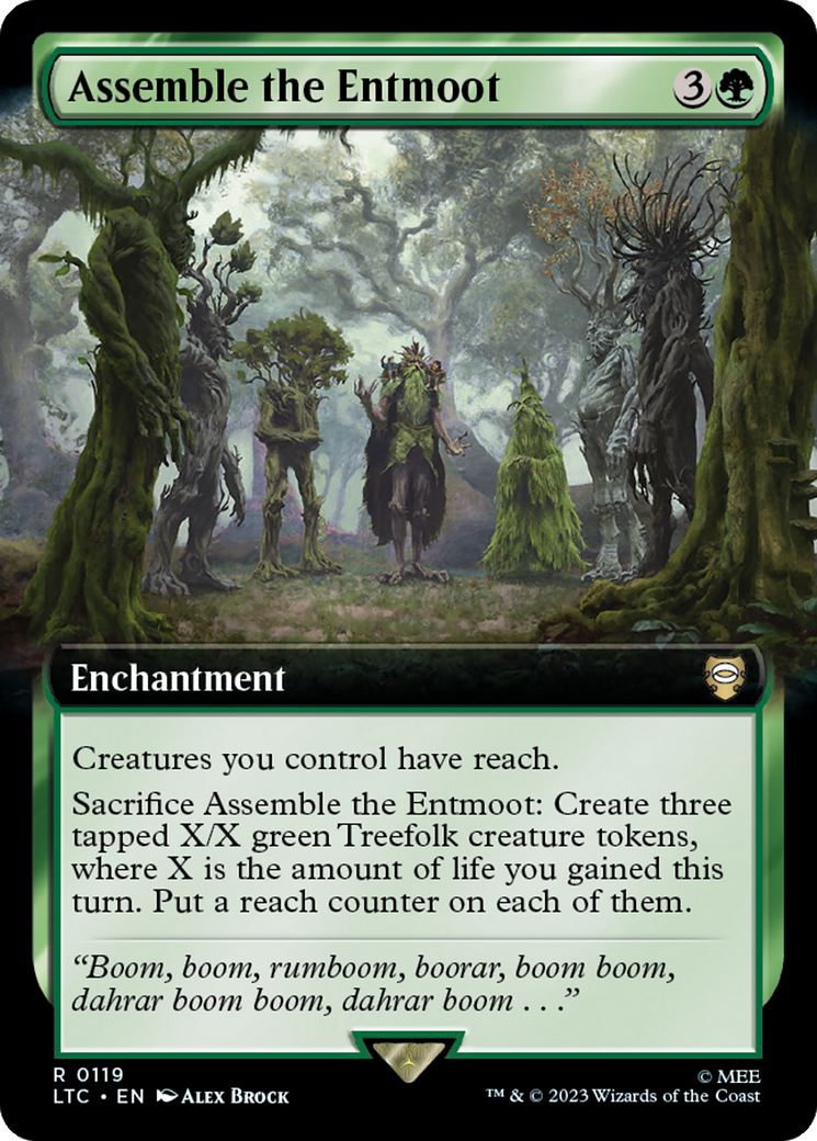 Assemble the Entmoot (Extended Art) [The Lord of the Rings: Tales of Middle-Earth Commander] | Tabernacle Games