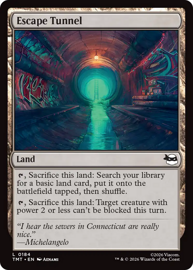 Escape Tunnel [Teenage Mutant Ninja Turtles] | Tabernacle Games