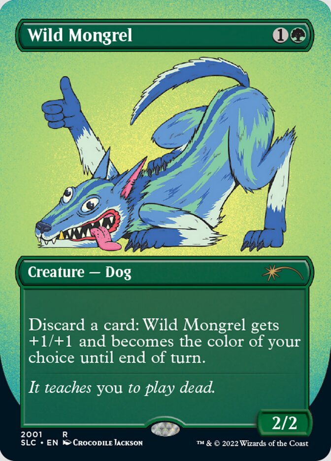 Wild Mongrel (Borderless) [Secret Lair Countdown Kit] | Tabernacle Games