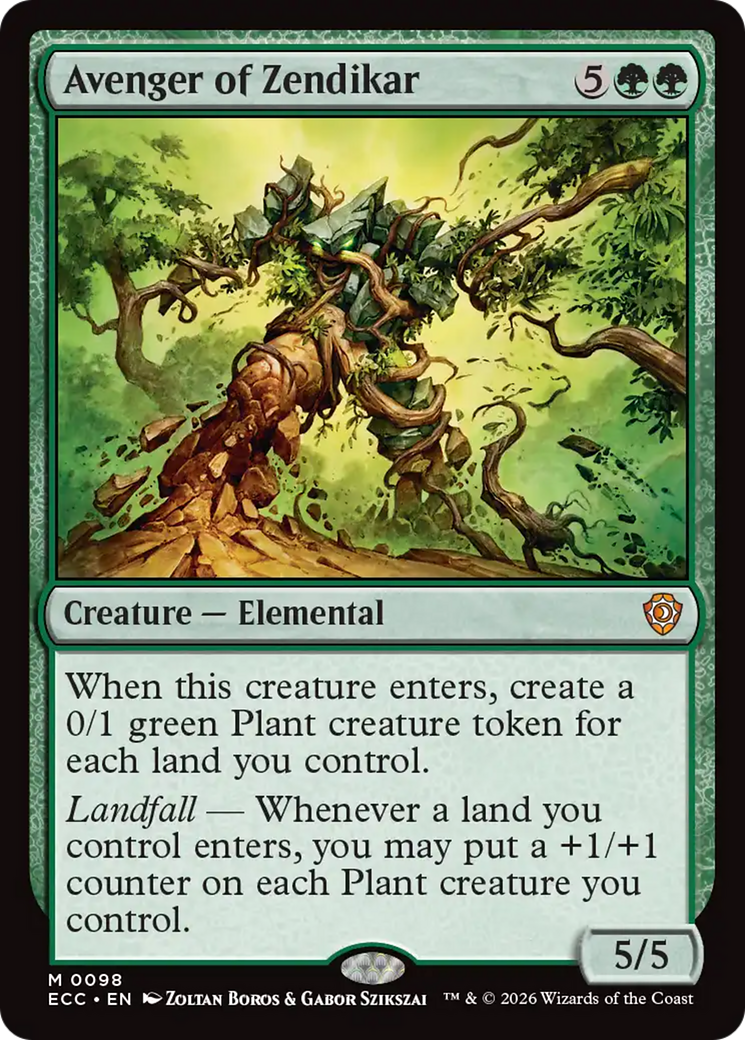 Avenger of Zendikar [Lorwyn Eclipsed Commander] | Tabernacle Games