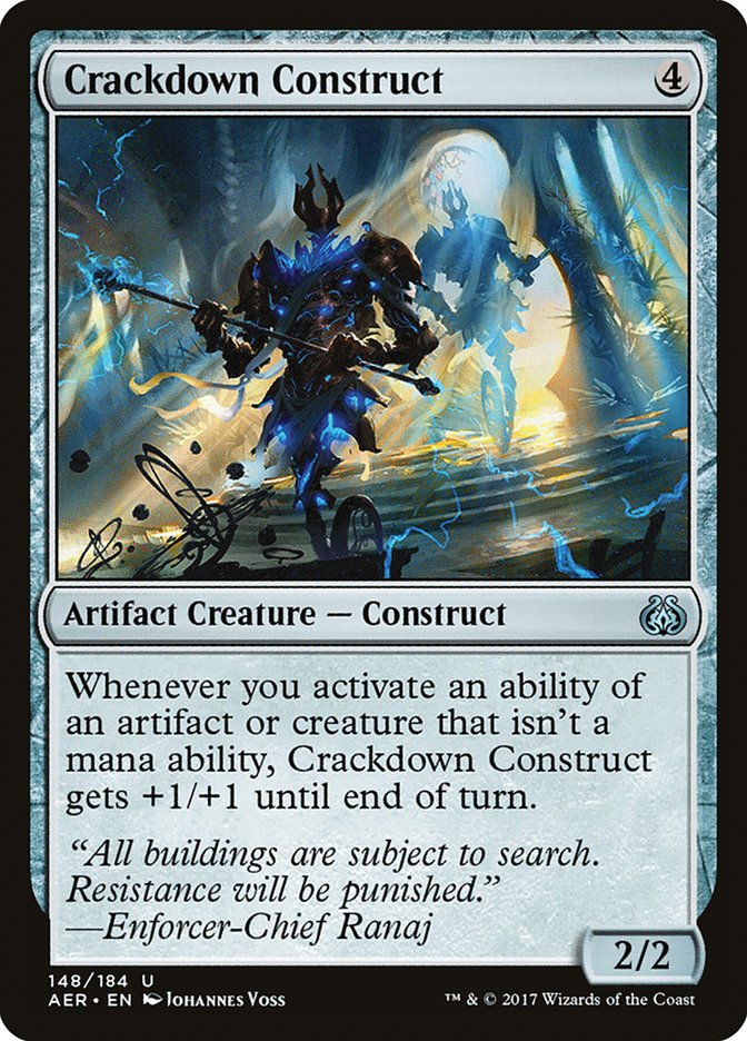 Crackdown Construct [Aether Revolt] | Tabernacle Games
