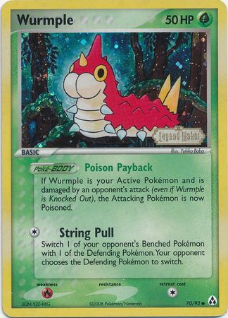 Wurmple (70/92) (Stamped) [EX: Legend Maker] | Tabernacle Games