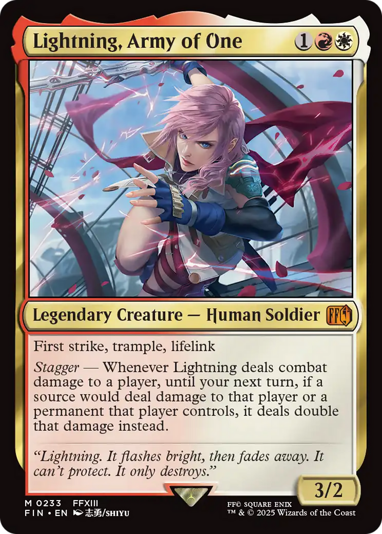 Lightning, Army of One [FINAL FANTASY] | Tabernacle Games