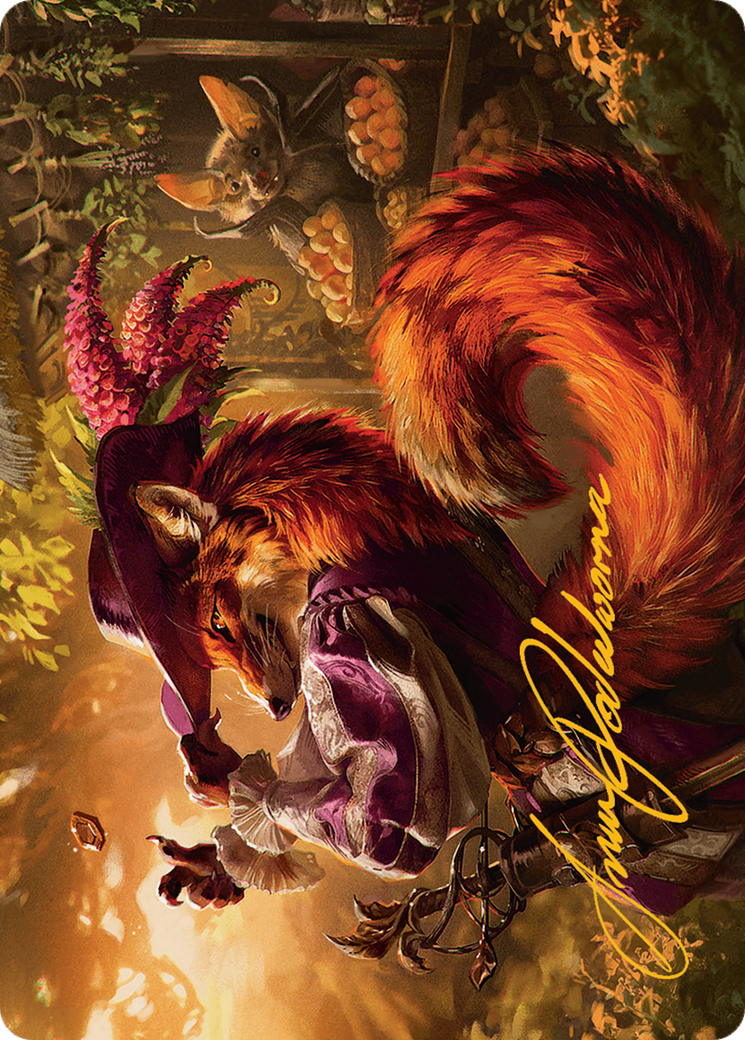 Mr. Foxglove Art Card (Gold-Stamped Signature) [Bloomburrow Art Series] | Tabernacle Games