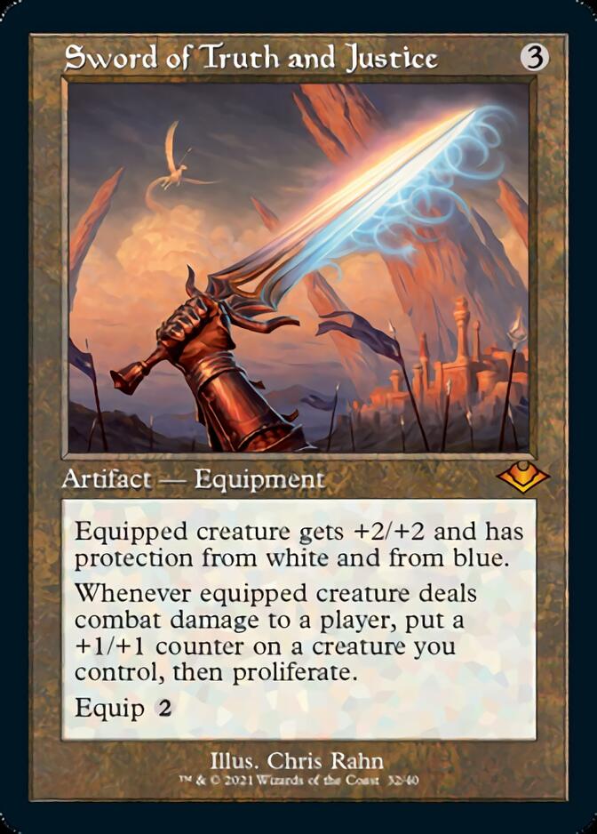 Sword of Truth and Justice (Retro Foil Etched) [Modern Horizons] | Tabernacle Games