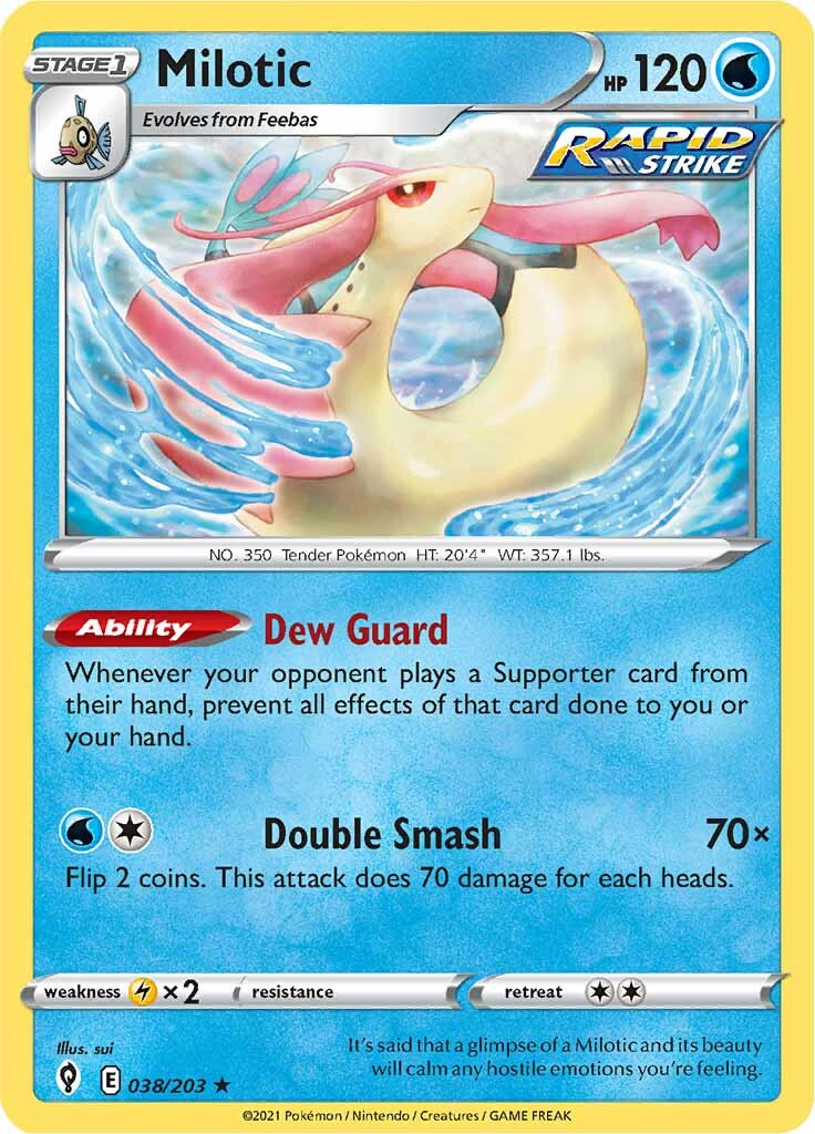 Milotic (038/203) [Sword & Shield: Evolving Skies] | Tabernacle Games