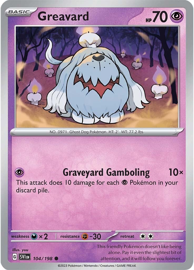 Greavard (104/198) [Scarlet & Violet: Base Set] | Tabernacle Games