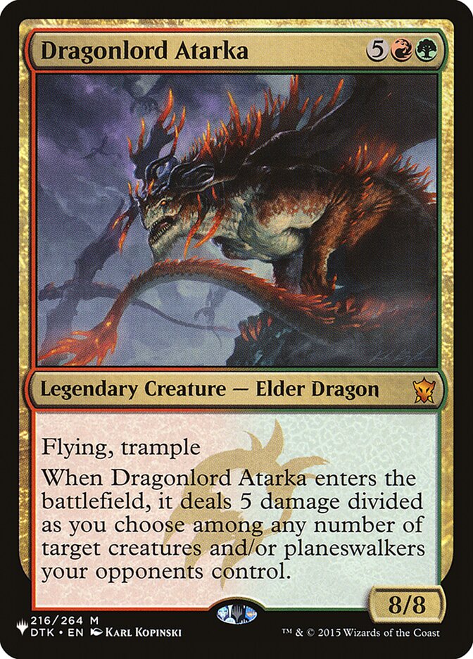 Dragonlord Atarka [The List] | Tabernacle Games