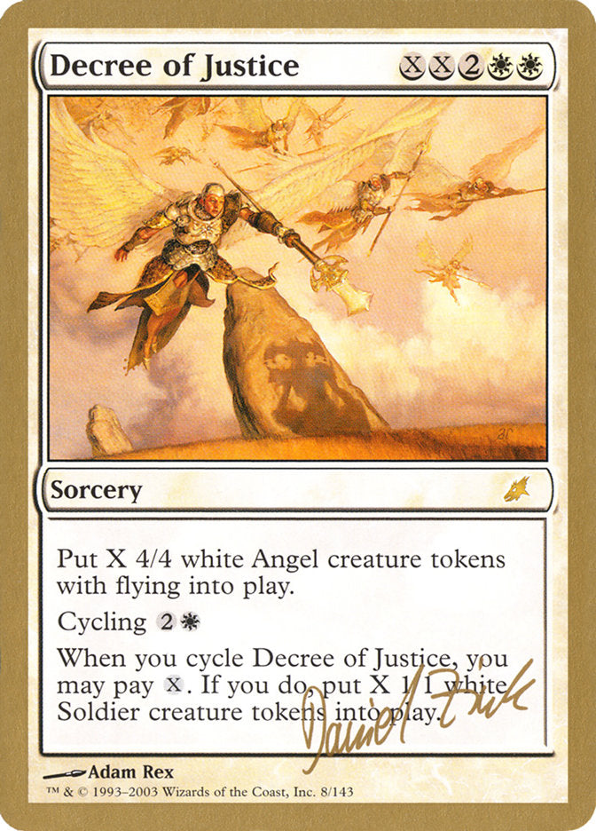 Decree of Justice (Daniel Zink) [World Championship Decks 2003] | Tabernacle Games