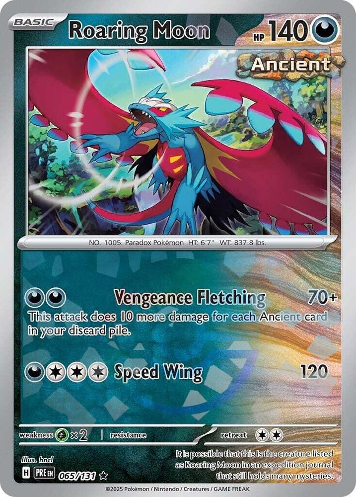 Roaring Moon (065/131) (Poke Ball Pattern) [Scarlet & Violet: Prismatic Evolutions] | Tabernacle Games