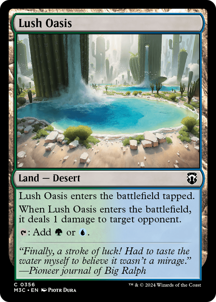 Lush Oasis (Ripple Foil) [Modern Horizons 3 Commander] | Tabernacle Games