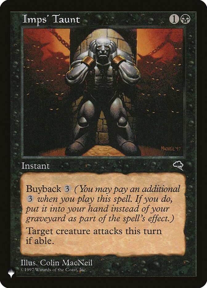 Imps' Taunt [The List] | Tabernacle Games