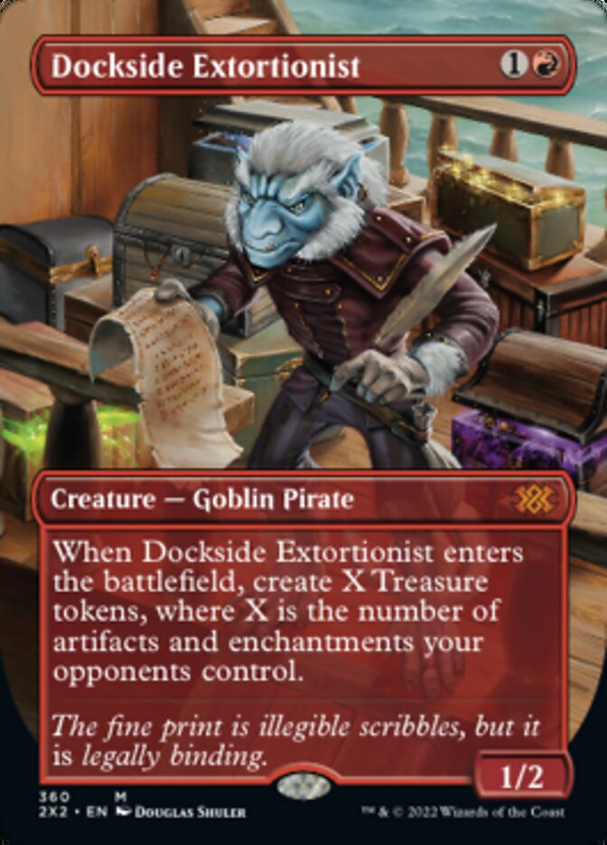 Dockside Extortionist (Borderless Alternate Art) [Double Masters 2022] | Tabernacle Games