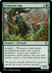 Evolution Sage [Phyrexia: All Will Be One Commander] | Tabernacle Games