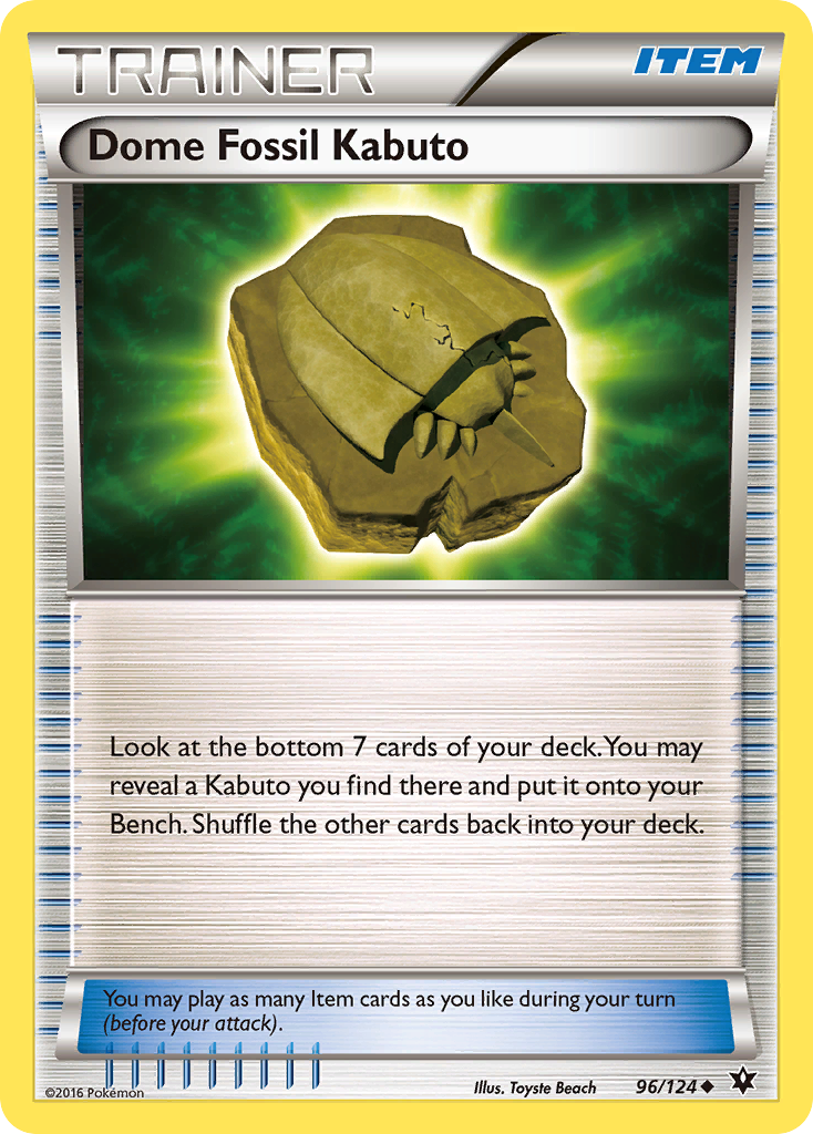 Dome Fossil Kabuto (96/124) [XY: Fates Collide] | Tabernacle Games