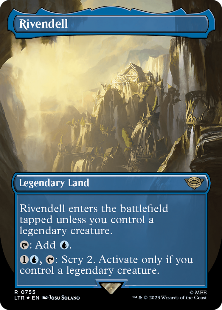 Rivendell (Borderless) (Surge Foil) [The Lord of the Rings: Tales of Middle-Earth] | Tabernacle Games