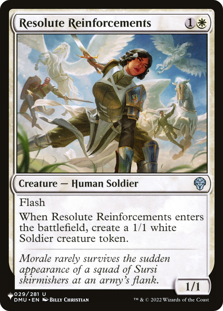 Resolute Reinforcements [The List] | Tabernacle Games