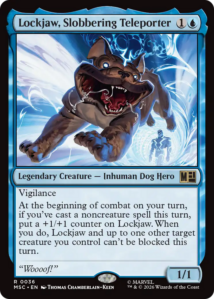 Lockjaw, Slobbering Teleporter (Surge Foil) [Marvel Super Heroes Commander] | Tabernacle Games