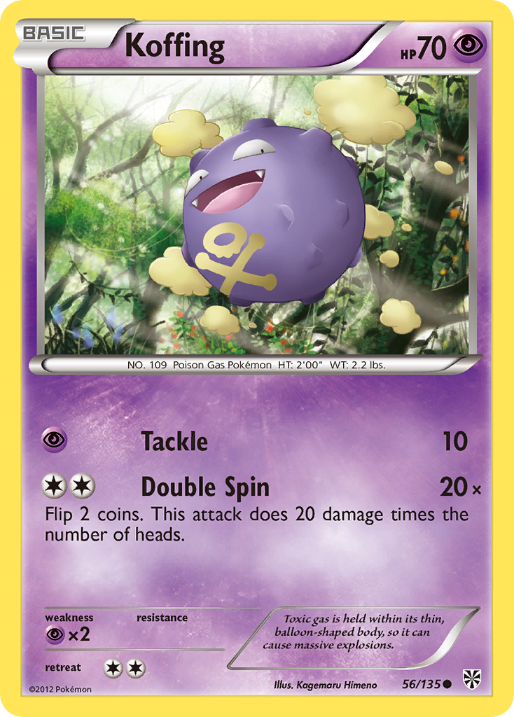 Koffing (56/135) [Black & White: Plasma Storm] | Tabernacle Games