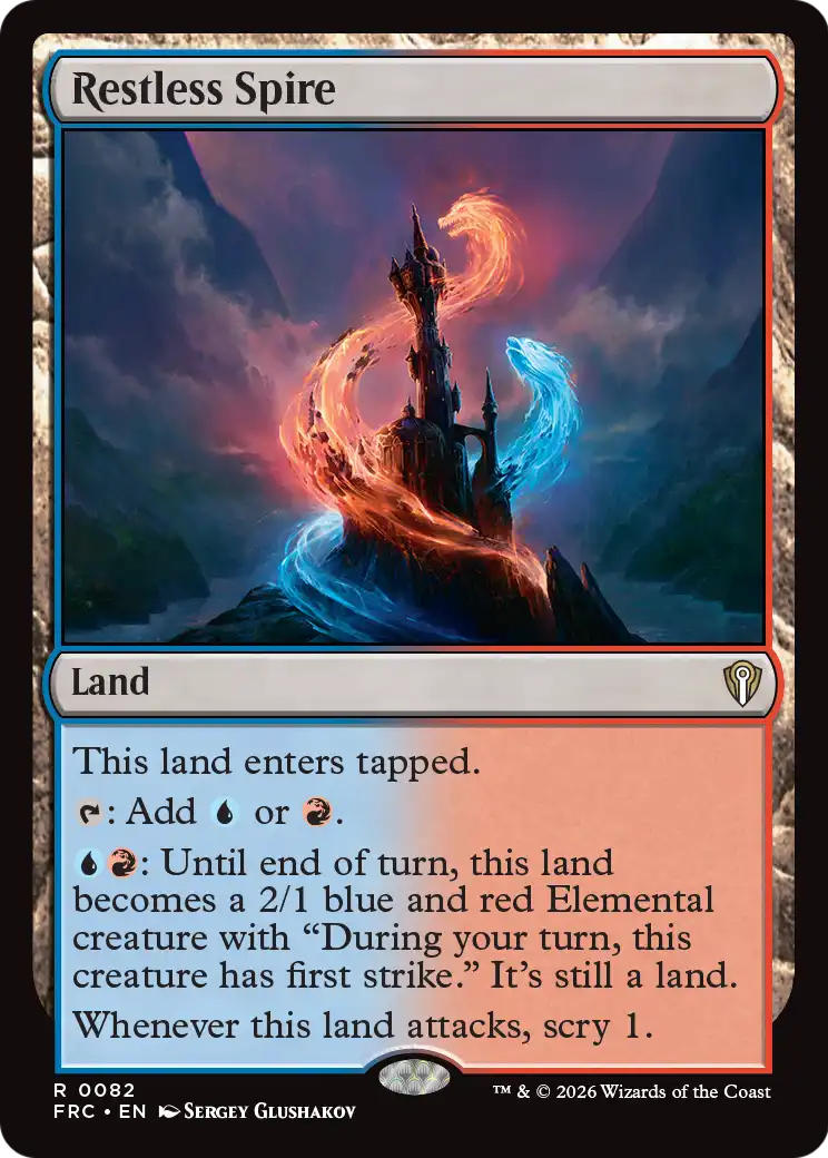 Restless Spire [Reality Fracture Commander] | Tabernacle Games