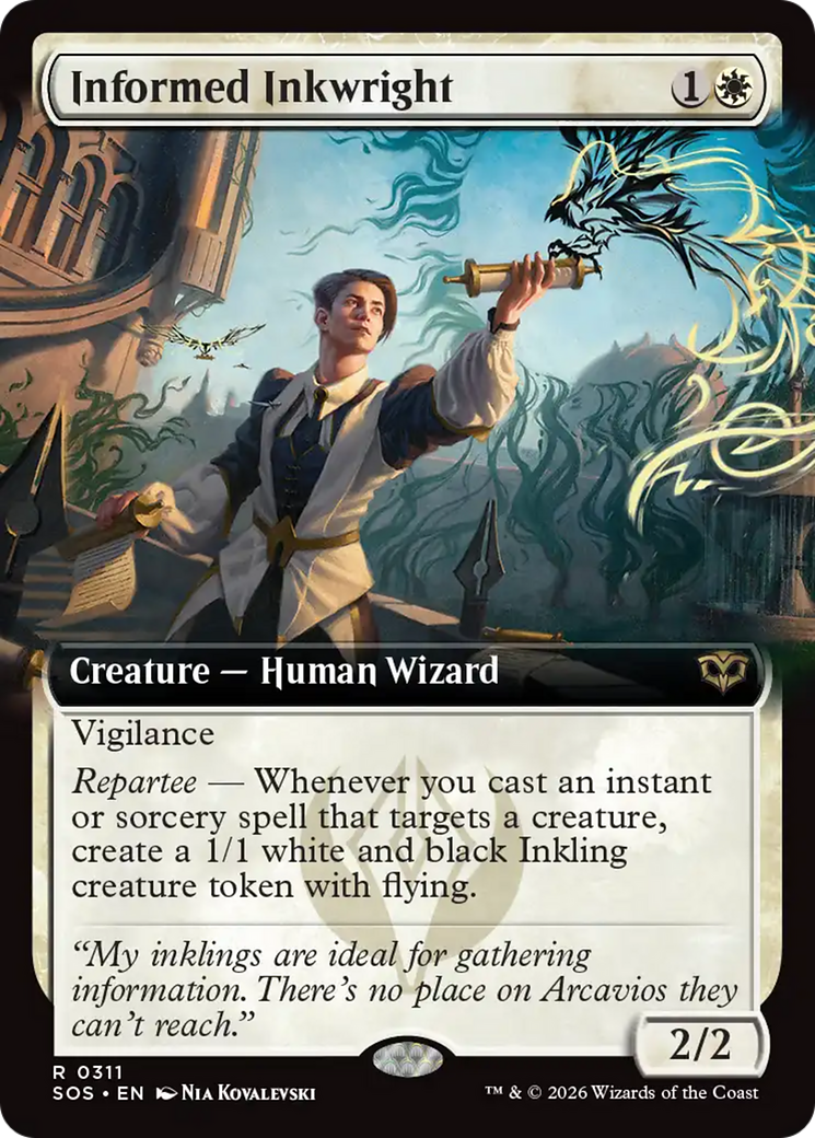 Informed Inkwright (Extended Art) [Secrets of Strixhaven] | Tabernacle Games