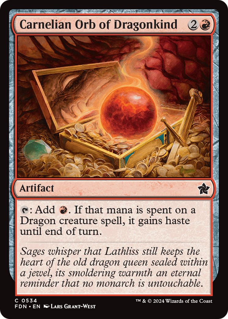 Carnelian Orb of Dragonkind [Foundations] | Tabernacle Games