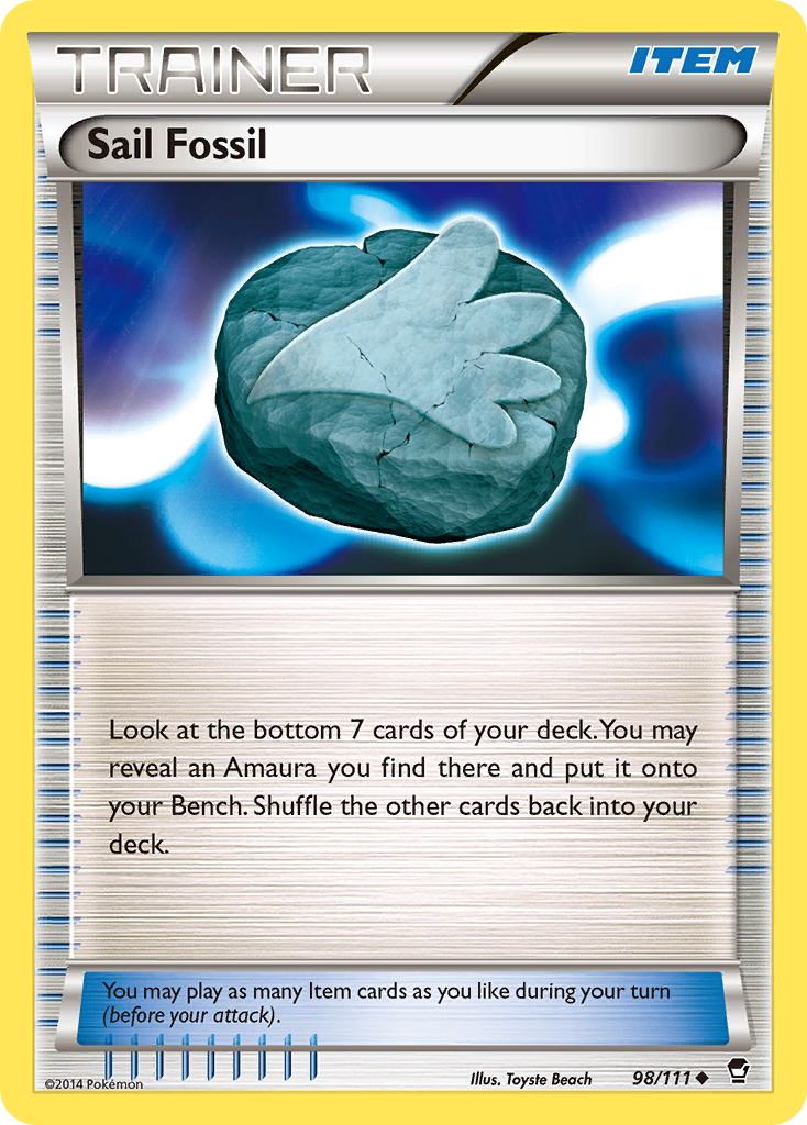 Sail Fossil (98/111) [XY: Furious Fists] | Tabernacle Games