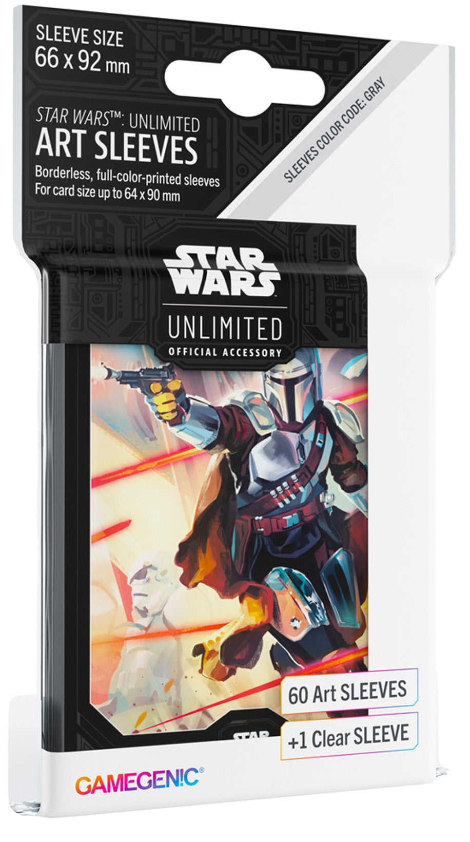 Gamegenic Star Wars Unlimited Art Sleeves - Mandalorian | Tabernacle Games