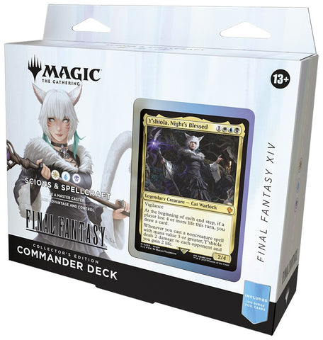 mtg final fantasy commander deck bundle Magic: The Gathering VII sided token cards 1 deck box (can hold 100 sleeved cards) 1 strategy insert and 1 reference card Final Fantasy Commander Deck Magic: