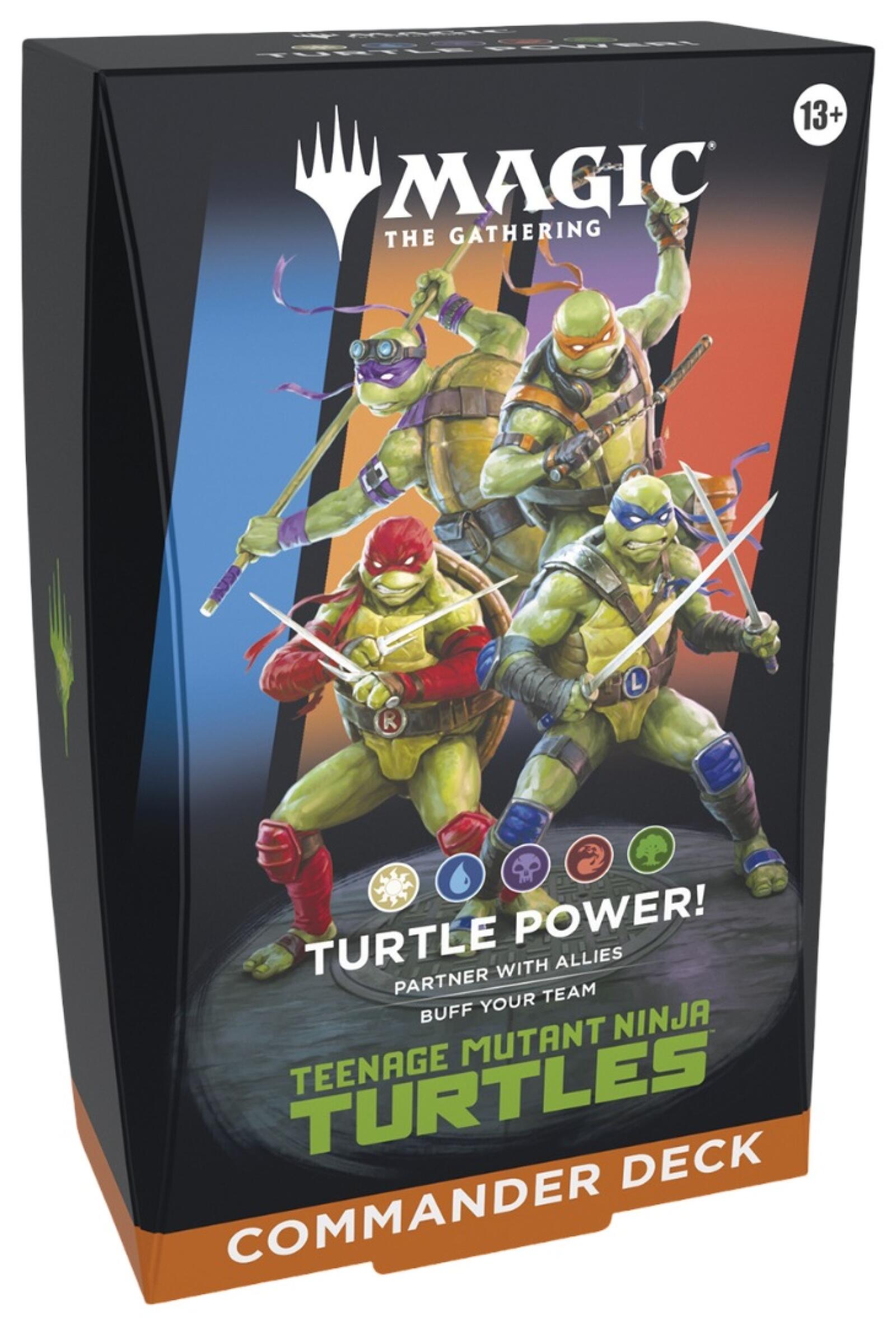 Magic the Gathering Teenage Mutant Ninja Turtles Commander Deck Turtle Power [PREORDER 06 MAR] | Tabernacle Games