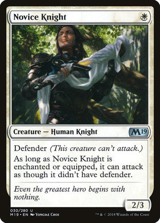 Novice Knight [Core Set 2019] | Tabernacle Games