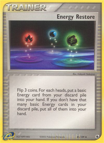 Energy Restore (81/109) [EX: Ruby & Sapphire] | Tabernacle Games