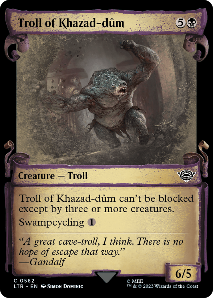 Troll of Khazad-dum [The Lord of the Rings: Tales of Middle-Earth Showcase Scrolls] | Tabernacle Games