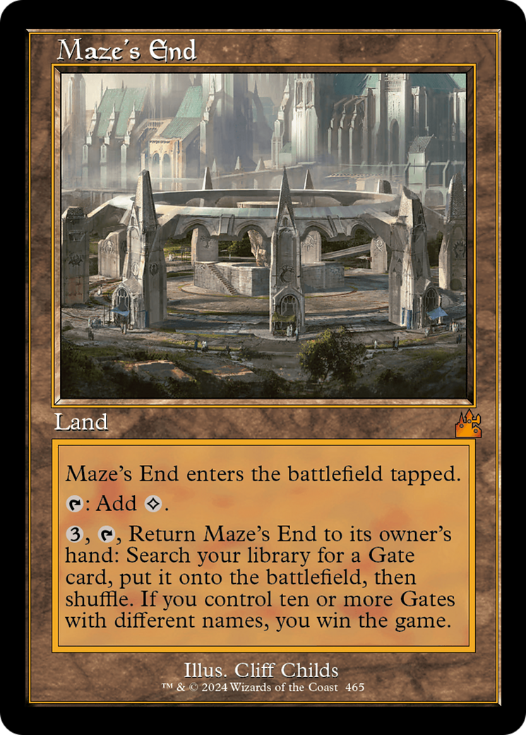 Maze's End (Retro Frame) [Ravnica Remastered] | Tabernacle Games