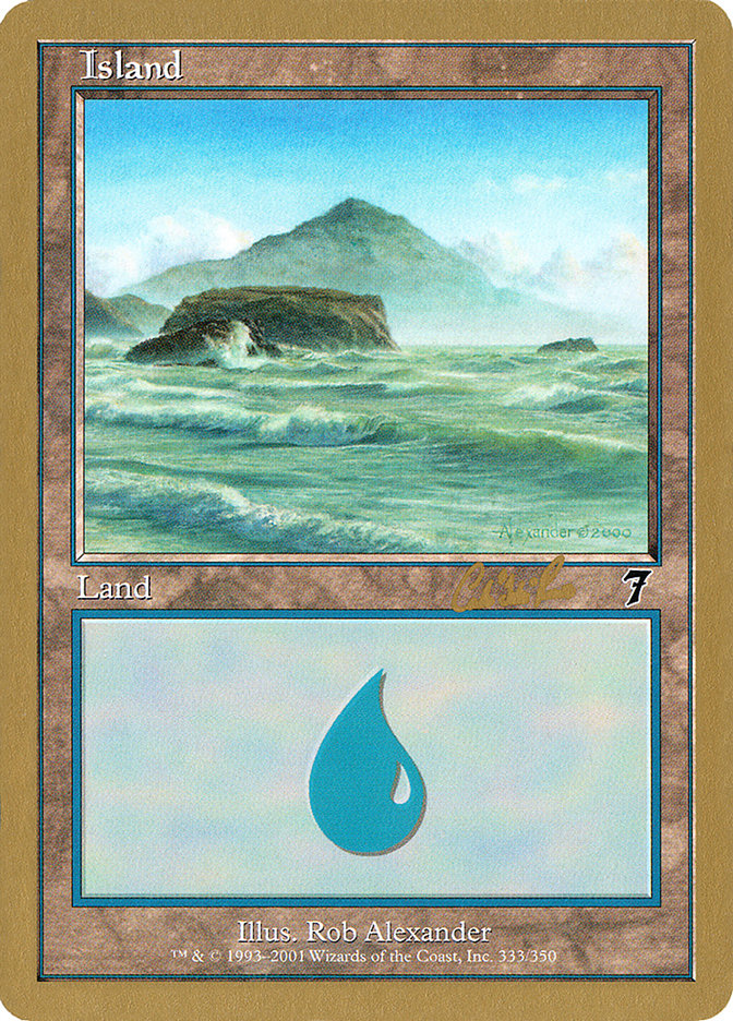Island (cr333) (Carlos Romao) [World Championship Decks 2002] | Tabernacle Games