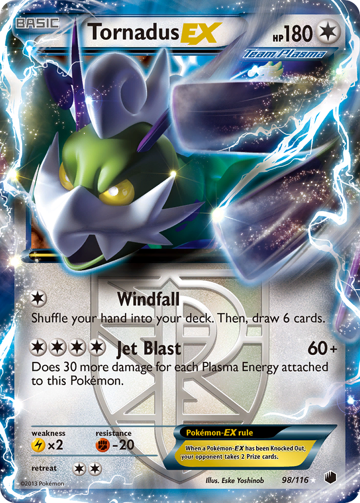 Tornadus EX (98/116) [Black & White: Plasma Freeze] | Tabernacle Games