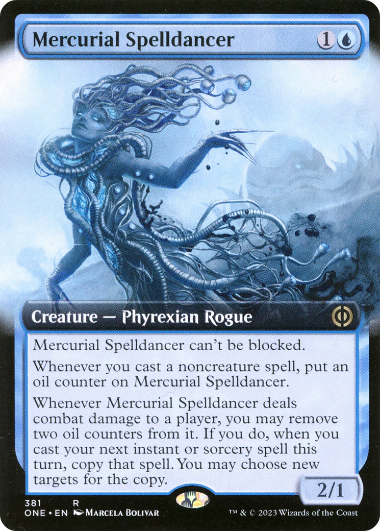 Mercurial Spelldancer (Extended Art) [Phyrexia: All Will Be One] | Tabernacle Games