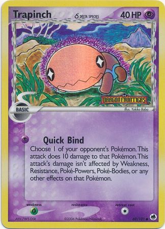 Trapinch (69/101) (Delta Species) (Stamped) [EX: Dragon Frontiers] | Tabernacle Games