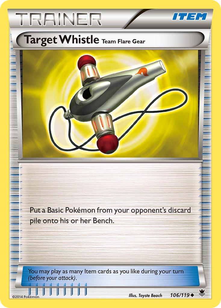 Target Whistle Team Flare Gear (106/119) [XY: Phantom Forces] | Tabernacle Games