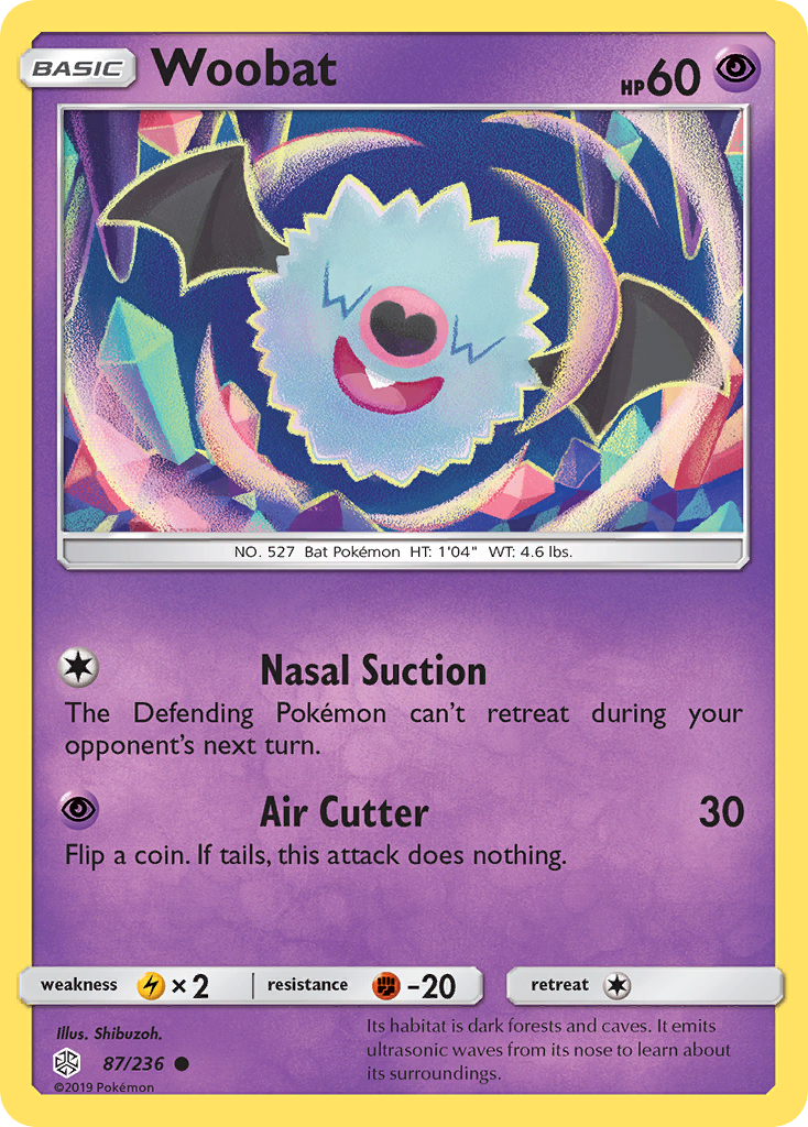 Woobat (87/236) [Sun & Moon: Cosmic Eclipse] | Tabernacle Games