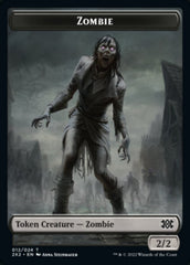 Zombie // Vampire Double-sided Token [Double Masters 2022 Tokens] | Tabernacle Games